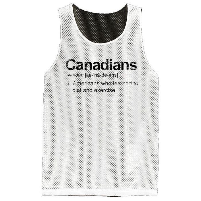 Canadian Definition Funny Anti American Canada Mesh Reversible Basketball Jersey Tank