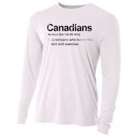 Canadian Definition Funny Anti American Canada Cooling Performance Long Sleeve Crew