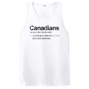 Canadian Definition Funny Anti American Canada PosiCharge Competitor Tank