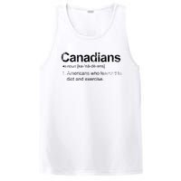 Canadian Definition Funny Anti American Canada PosiCharge Competitor Tank