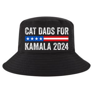 Cat Dads For Kamala Funny Cat Owner 2024 President Kamala Cool Comfort Performance Bucket Hat