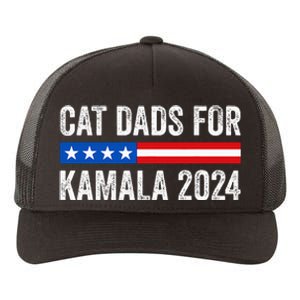 Cat Dads For Kamala Funny Cat Owner 2024 President Kamala Yupoong Adult 5-Panel Trucker Hat