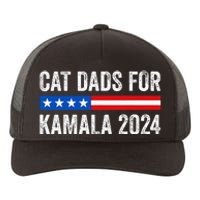 Cat Dads For Kamala Funny Cat Owner 2024 President Kamala Yupoong Adult 5-Panel Trucker Hat