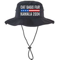 Cat Dads For Kamala Funny Cat Owner 2024 President Kamala Legacy Cool Fit Booney Bucket Hat