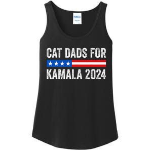 Cat Dads For Kamala Funny Cat Owner 2024 President Kamala Ladies Essential Tank