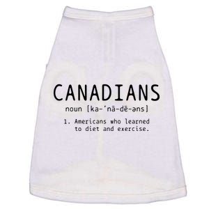 Canadian Definition Funny Canada Pride Doggie Tank