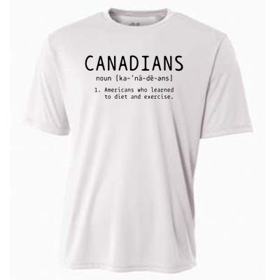 Canadian Definition Funny Canada Pride Cooling Performance Crew T-Shirt