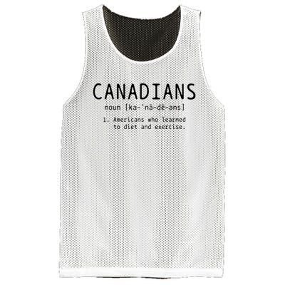 Canadian Definition Funny Canada Pride Mesh Reversible Basketball Jersey Tank