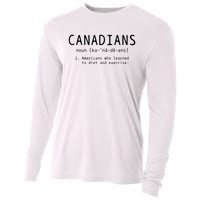 Canadian Definition Funny Canada Pride Cooling Performance Long Sleeve Crew