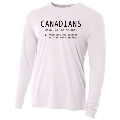 Canadian Definition Funny Canada Pride Cooling Performance Long Sleeve Crew