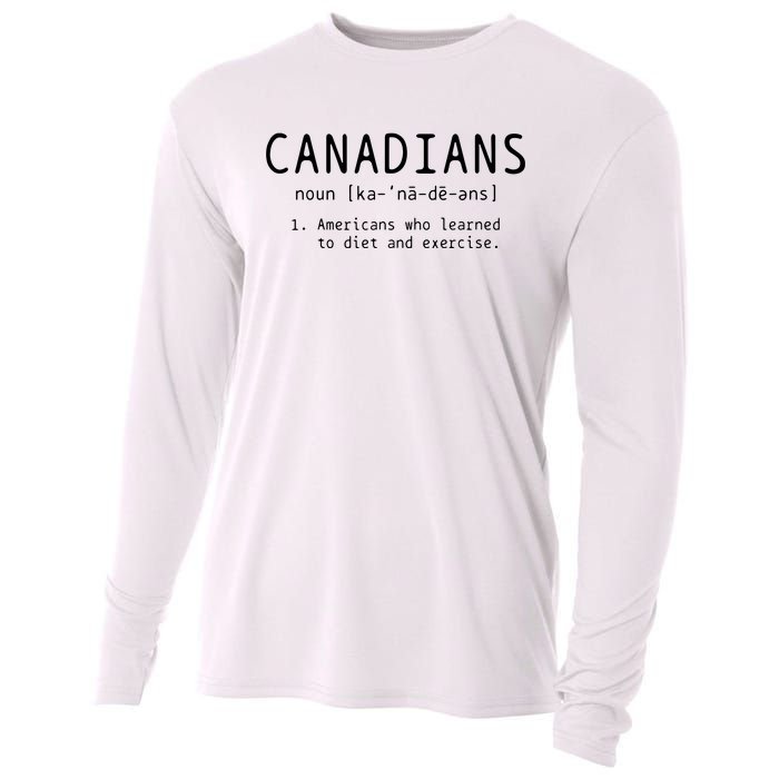 Canadian Definition Funny Canada Pride Cooling Performance Long Sleeve Crew