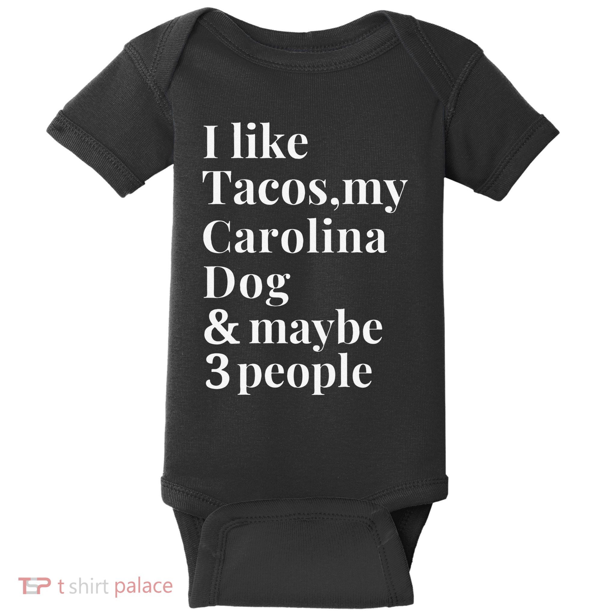 Carolina Dog Funny Dog Owner Tacos Lover Gift Women Baby Bodysuit