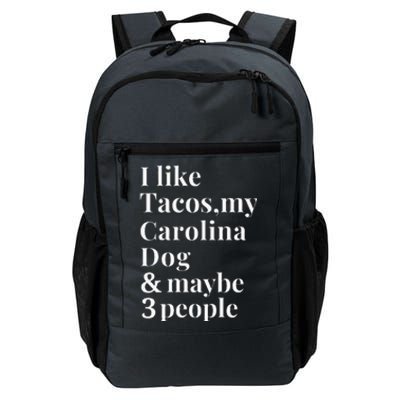 Carolina Dog Funny Dog Owner Tacos Lover Gift Women Daily Commute Backpack