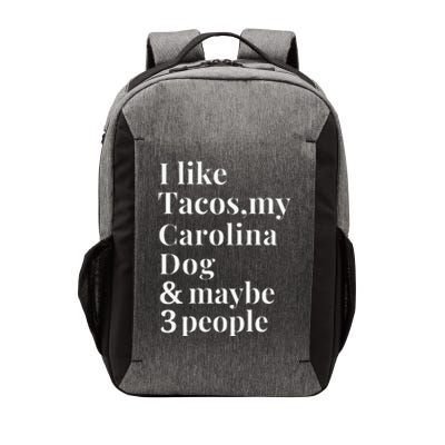 Carolina Dog Funny Dog Owner Tacos Lover Gift Women Vector Backpack