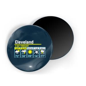 Cleveland-5 Day Forecast Funny Magnet