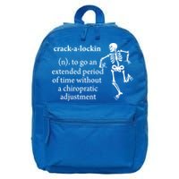 Chiropractor Definition Funny Chiropractic Humor Chiro Lover Gift 16 in Basic Backpack