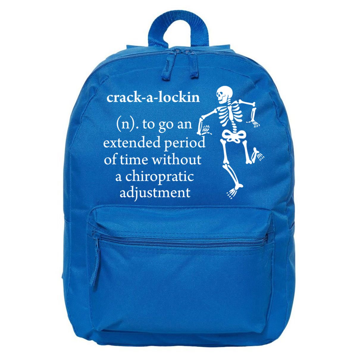 Chiropractor Definition Funny Chiropractic Humor Chiro Lover Gift 16 in Basic Backpack