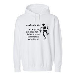 Chiropractor Definition Funny Chiropractic Humor Chiro Lover Gift Garment-Dyed Fleece Hoodie