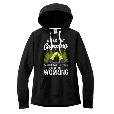 Camping Design For Wilderness Traveling Lover Camping Is Women's Fleece Hoodie