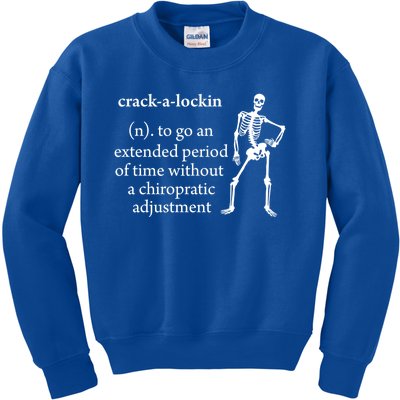 Chiropractor Definition Funny Chiropractic Humor Chiro Lover Funny Gift Kids Sweatshirt