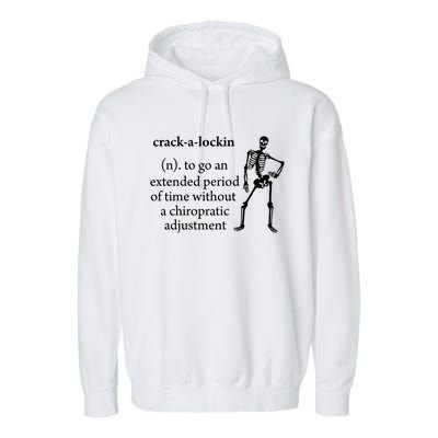 Chiropractor Definition Funny Chiropractic Humor Chiro Lover Funny Gift Garment-Dyed Fleece Hoodie