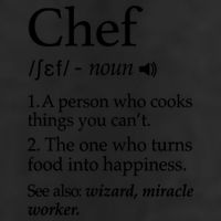 Chef Definition Funny Line Saying Cook Cooking Gifts Chefs T 7 Panel Mesh Trucker Snapback Hat