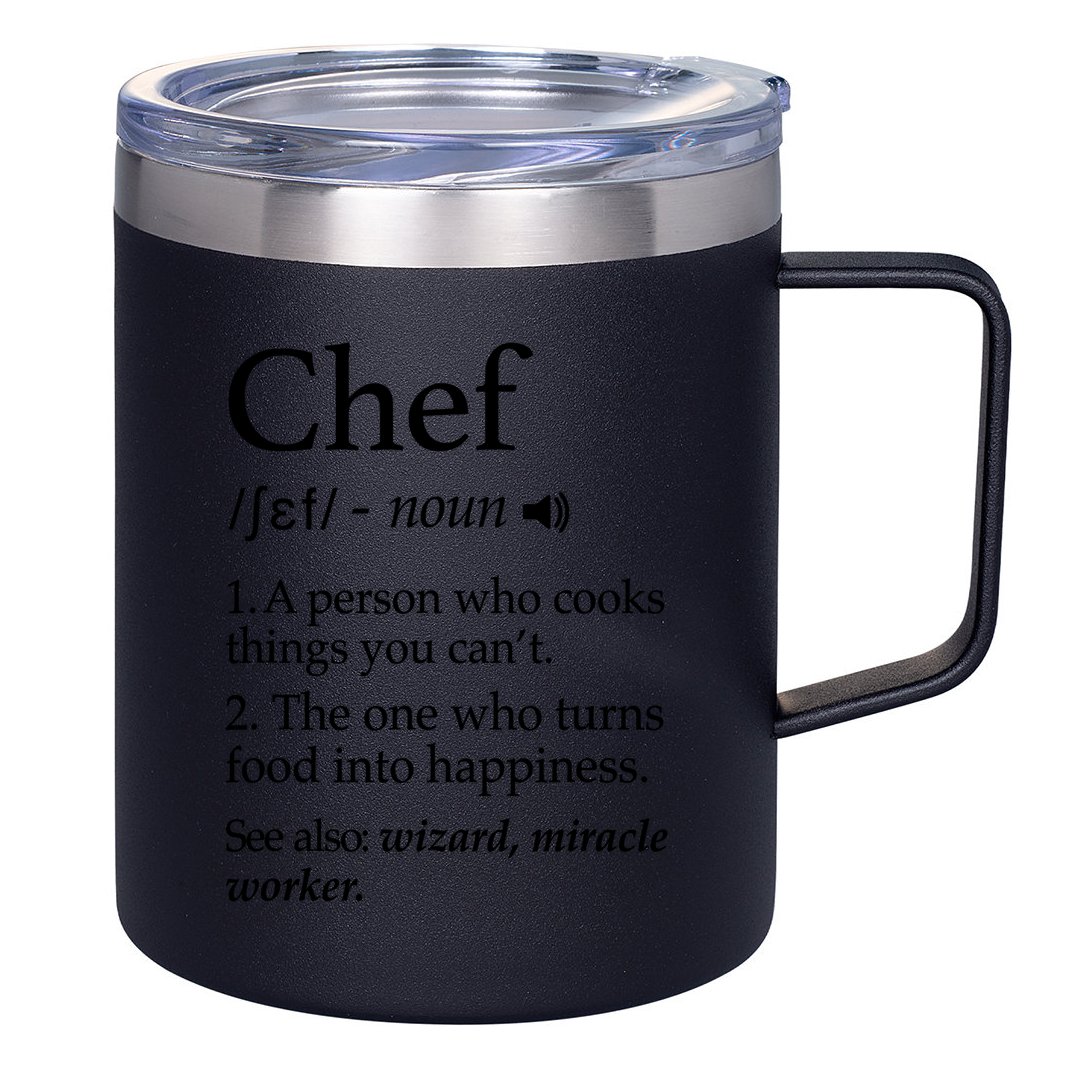 Chef Definition Funny Line Saying Cook Cooking Gifts Chefs T 12oz Stainless Steel Coffee Mug