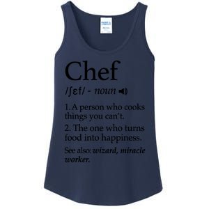 Chef Definition Funny Line Saying Cook Cooking Gifts Chefs T Ladies Essential Tank