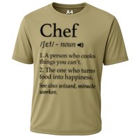 Chef Definition Funny Line Saying Cook Cooking Gifts Chefs T Cooling Performance Crew T-Shirt