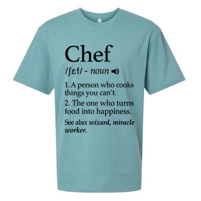 Chef Definition Funny Line Saying Cook Cooking Gifts Chefs T Sueded Cloud Jersey T-Shirt