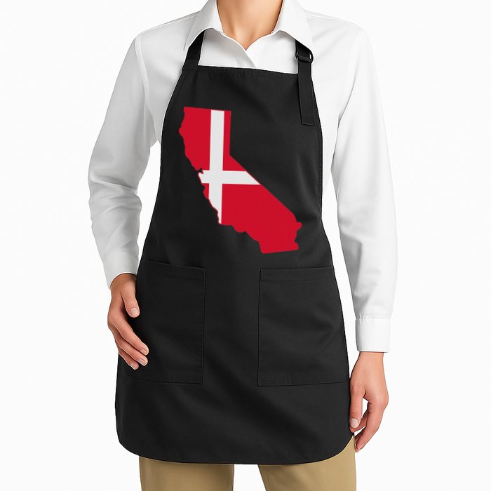 California Denmark Flag Map Apron