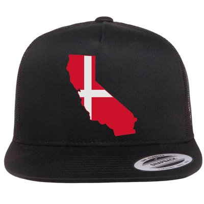 California Denmark Flag Map Flatbill Hat