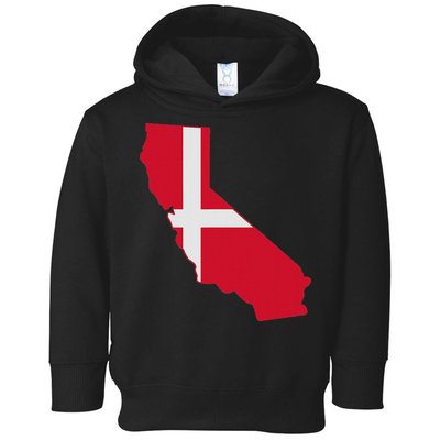 California Denmark Flag Map Toddler Hoodie