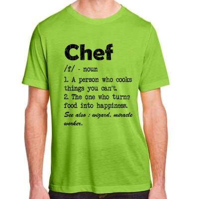 Chef Definition Funny Cook Cooking Graphic Funny Gift Adult ChromaSoft Performance T-Shirt