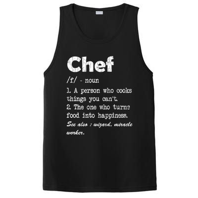 Chef Definition Funny Cook Cooking Graphic Funny Gift PosiCharge Competitor Tank