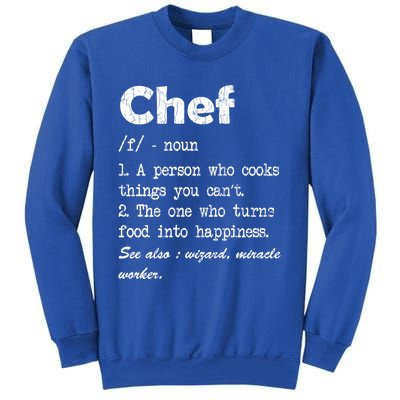 Chef Definition Funny Cook Cooking Graphic Funny Gift Sweatshirt