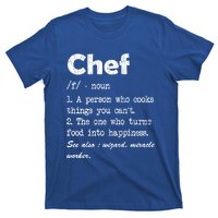 Chef Definition Funny Cook Cooking Graphic Funny Gift T-Shirt