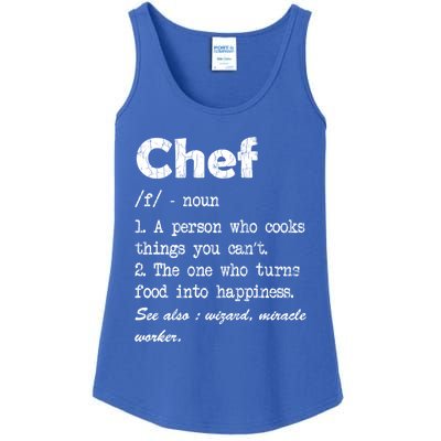 Chef Definition Funny Cook Cooking Graphic Funny Gift Ladies Essential Tank