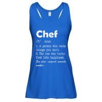 Chef Definition Funny Cook Cooking Graphic Funny Gift Ladies Essential Flowy Tank