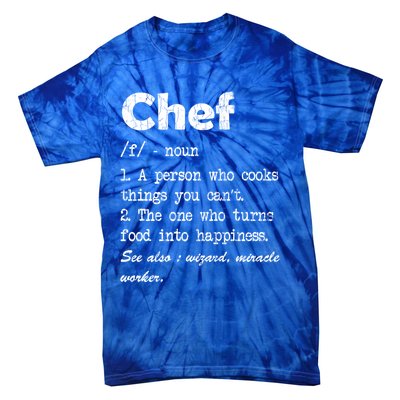 Chef Definition Funny Cook Cooking Graphic Funny Gift Tie-Dye T-Shirt