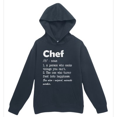 Chef Definition Funny Cook Cooking Graphic Funny Gift Urban Pullover Hoodie