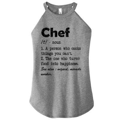 Chef Definition Funny Cook Cooking Graphic Funny Gift Women's Perfect Tri Rocker Tank