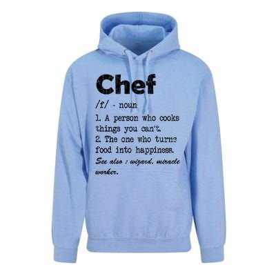 Chef Definition Funny Cook Cooking Graphic Funny Gift Unisex Surf Hoodie