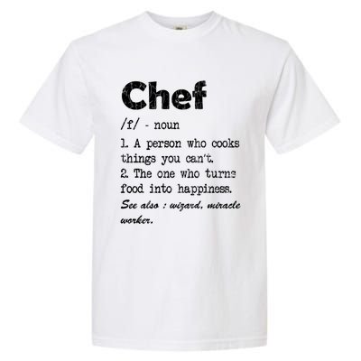 Chef Definition Funny Cook Cooking Graphic Funny Gift Garment-Dyed Heavyweight T-Shirt