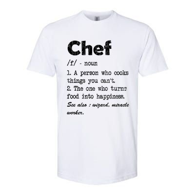 Chef Definition Funny Cook Cooking Graphic Funny Gift Softstyle CVC T-Shirt