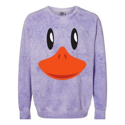 Cute Duck Face Awesome Halloween Costume Gift Colorblast Crewneck Sweatshirt