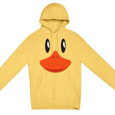 Cute Duck Face Awesome Halloween Costume Gift Premium Pullover Hoodie