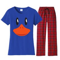 Cute Duck Face Awesome Halloween Costume Gift Women's Flannel Pajama Set