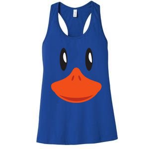 Cute Duck Face Awesome Halloween Costume Gift Women's Racerback Tank