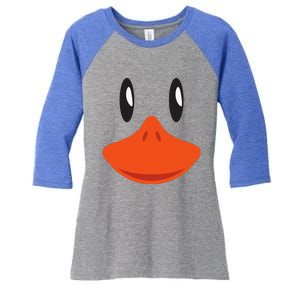 Cute Duck Face Awesome Halloween Costume Gift Women's Tri-Blend 3/4-Sleeve Raglan Shirt